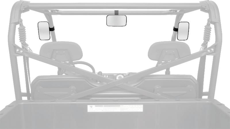 QuadBoss — Universal Rear/Side View Mirror, UTV, 1.75 in. Mount