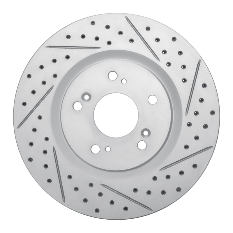 R1 Concepts — R1 97-05 Acura Nsx Rear Right Drilled & Slotted Geo-Carbon Rotor