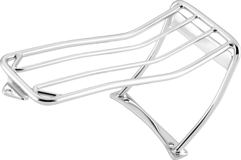 Bikers Choice — Chrome-Plated Luggage Rack For Bobbed Rear Fender with 2-Up Seat