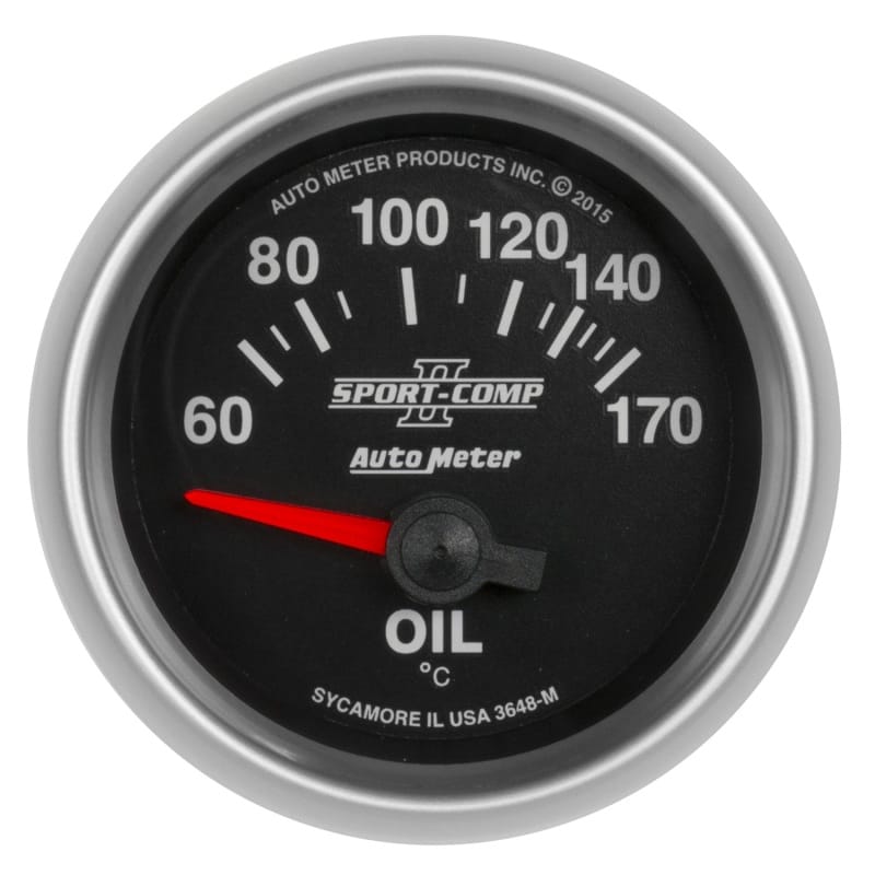 AutoMeter — Autometer Sport-Comp II Gauge Oil Temp 2 1/16in 60-170f Electric Sport-Comp II
2-1/16" OIL TEMP, 60
