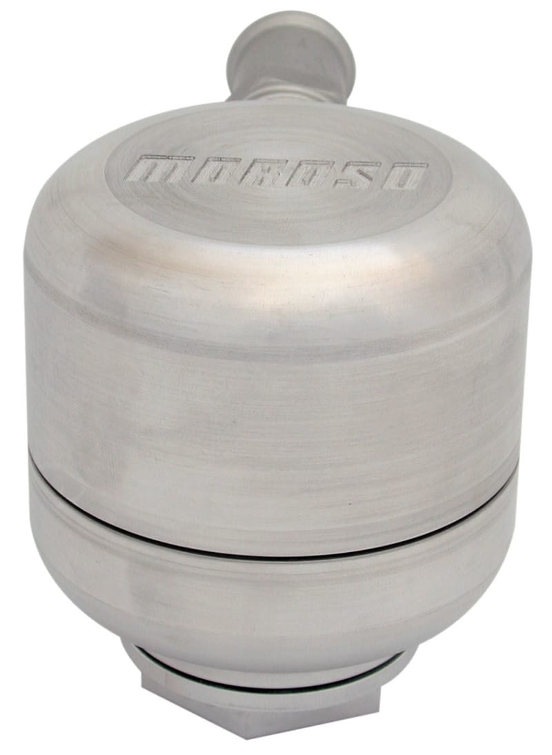Moroso — Moroso Positive Locking Breather w/Filter - Billet Aluminum
