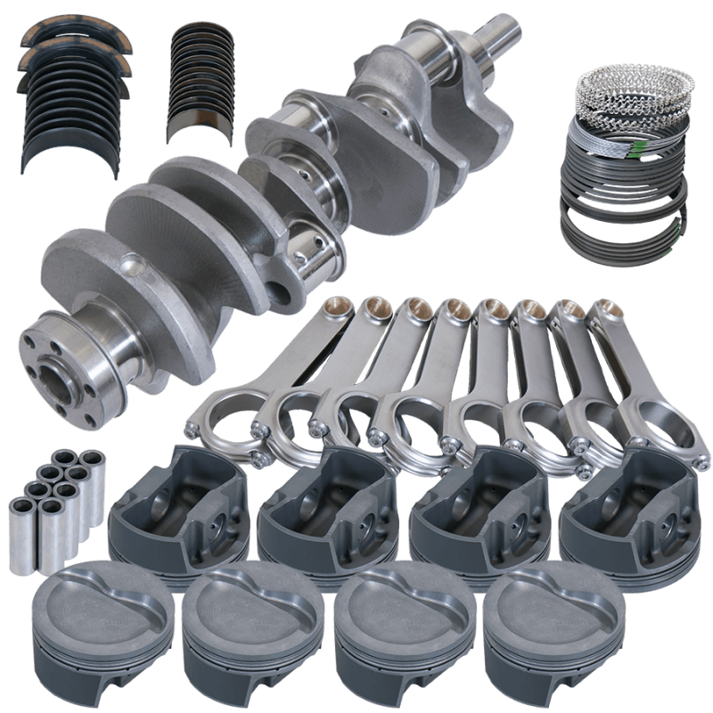 Eagle — Eagle Ford 351W SVO 4.000in Crank 2.750in Mains 6.250in H-Beam 4.040in Pistons Rotating Assembly
Competition Assembly
