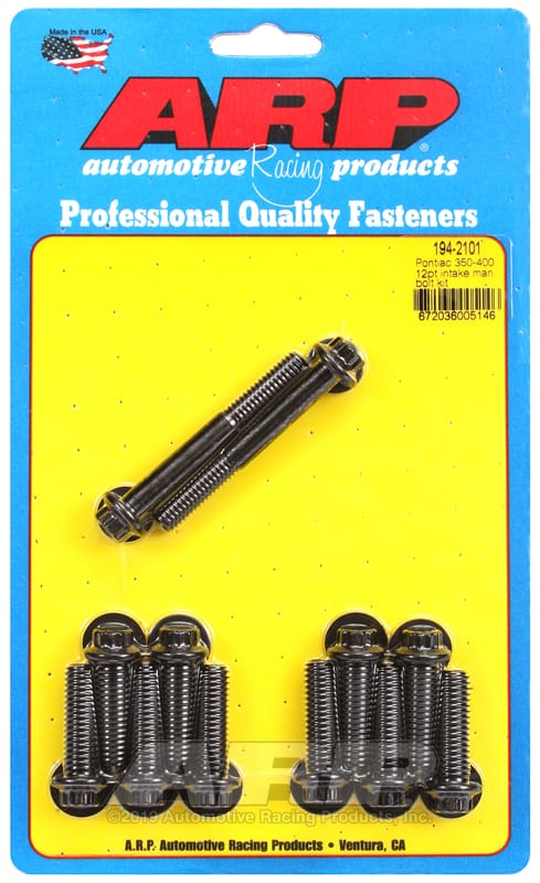 ARP — ARP Pontiac 350-400 12pt Intake Manifold Bolt Kit