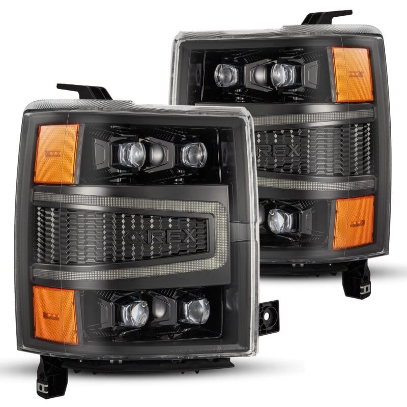 AlphaRex — AlphaRex 04-15 Chevy 1500 NOVA-Series LED Proj Headlights Alpha BL w/Activ Light/Seq Signal & SB DRL
Projector Headlights