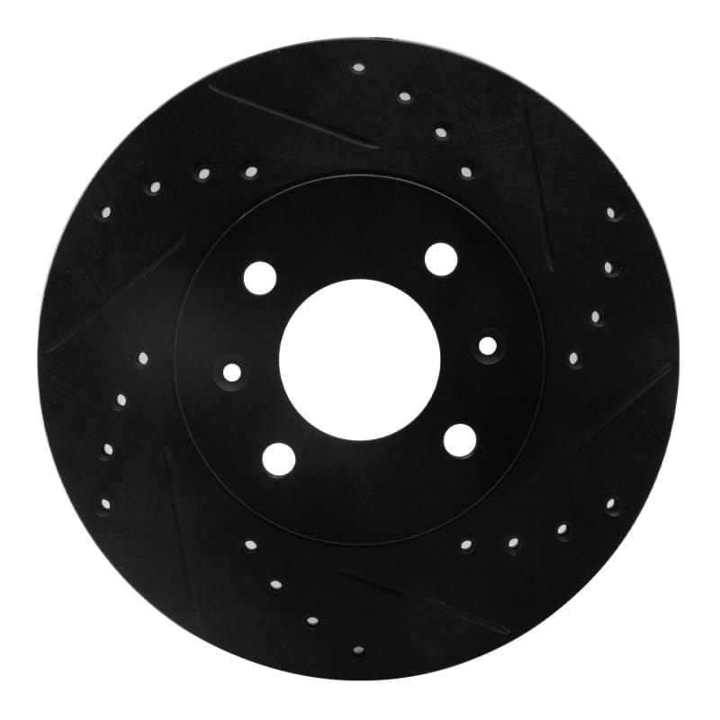 R1 Concepts — R1 06-12 Dodge Attitude (Mexico) Front Right Drilled & Slotted Black Brake Rotor
R1 Brake Rotor Drill