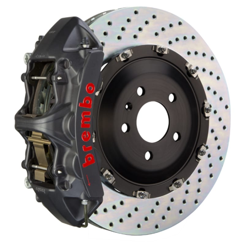 Brembo — Brembo 25+ BMW X3 30 xDrive (G45) Front GT-S BBK 6 Piston Cast 380x34 2pc Rotor Drilled - Black HA
