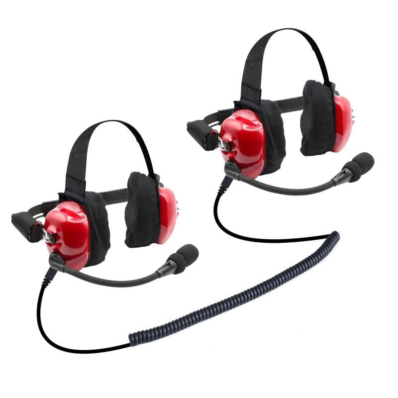 Rugged Radios — Rugged Radios H80 Track Talk Linkable Intercom Headsets - Bring The Conversation... NASCAR event