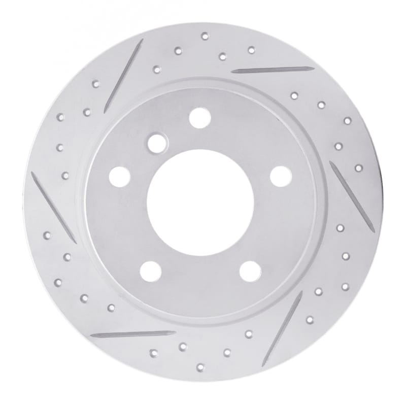 R1 Concepts — R1 96-02 BMW Z3 Rear Right Drilled & Slotted Geo-Carbon Rotor