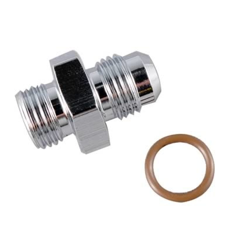 Fragola — Fragola -6AN x 9/16-18 (6) Radius Fitting O-Ring - Chrome