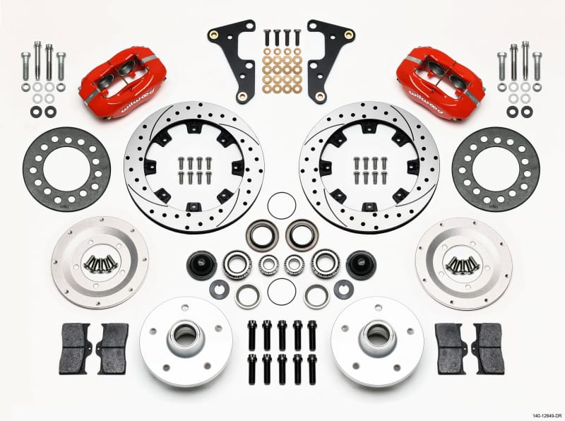 Wilwood — Wilwood Forged Dynalite Front Kit 11.75in Drilled Red 41-55 Cadillac
BRAKE KIT