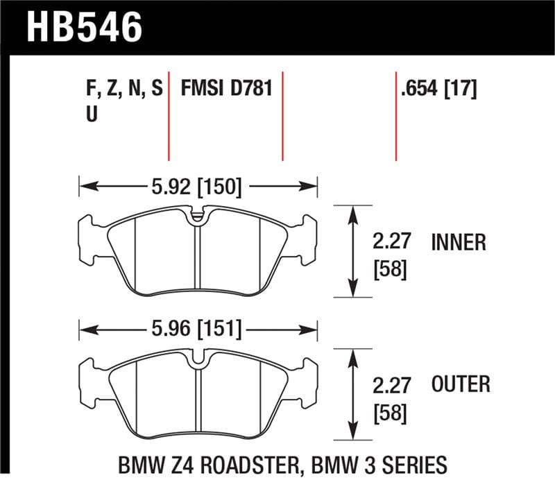 Hawk Performance — Hawk HP+ Street Brake Pads
Disc Brake Pad
