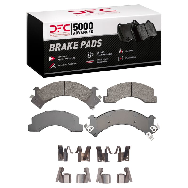 DFC — DFC 88-97 Chevrolet W4500 TILTMASTER (w/Frt Rotors) Front 5000 Adv Semi Metallic Pads & Hardware Kit
DFC Brake Pad Set