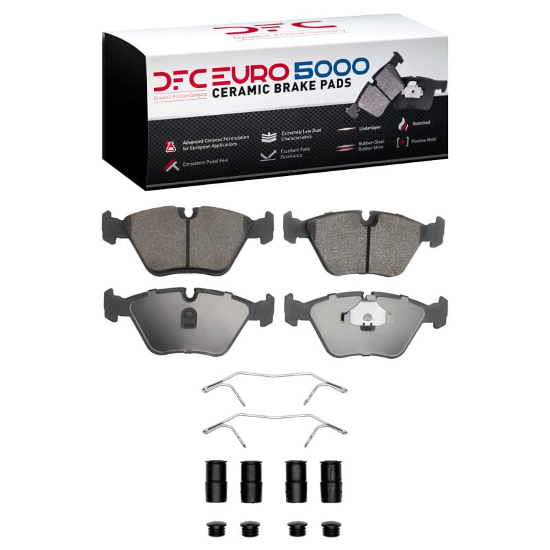 DFC — DFC 89-91 Audi 100 Front Euro 5000 Ceramic Brake Pads and Hardware Kit
DFC EURO Pads + HW