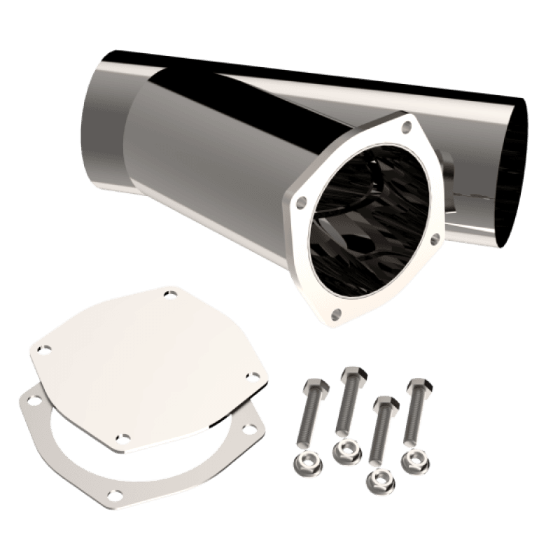 QTP — QTP 5in Weld-On QTEC Exhaust Cutout Y-Pipe