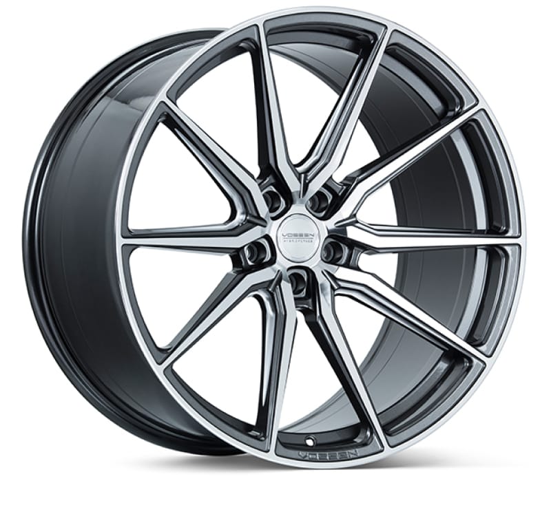 Vossen — Vossen HF-3 20x9.5 / 5x112 / ET40 / Deep Face / 66.5 - Gloss Graphite Polished Wheel