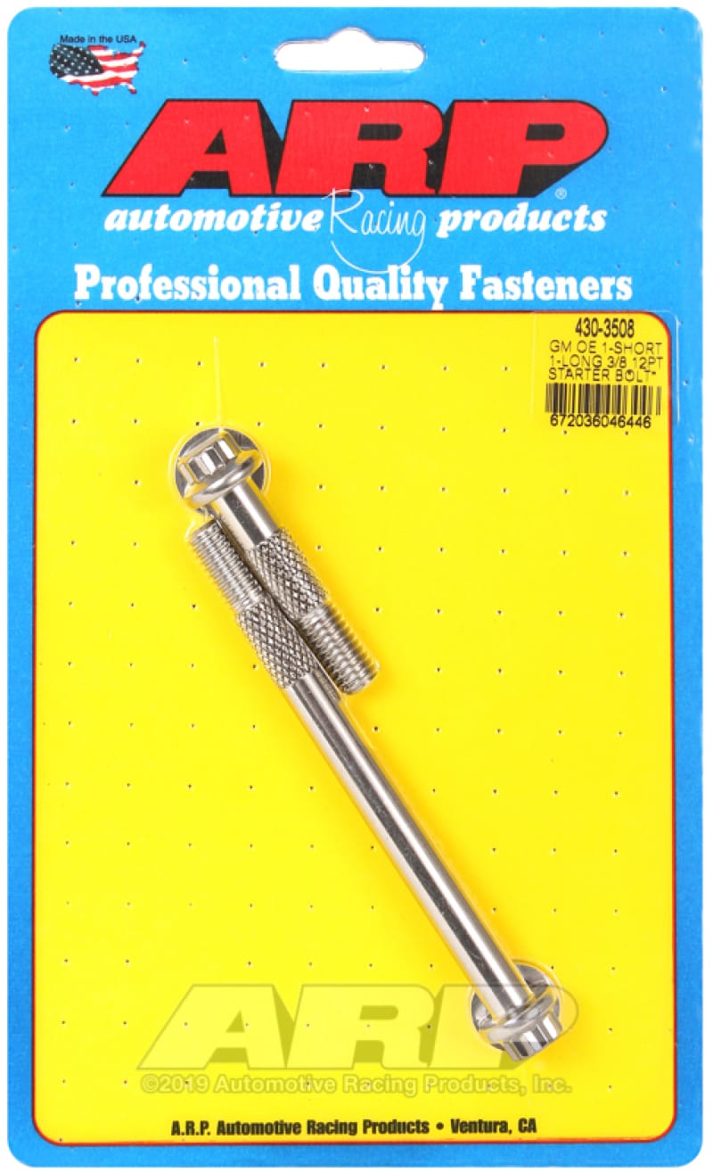 ARP — ARP GM 3/8 X 1.975/4.660in 12pt SS Starter Bolt Kit