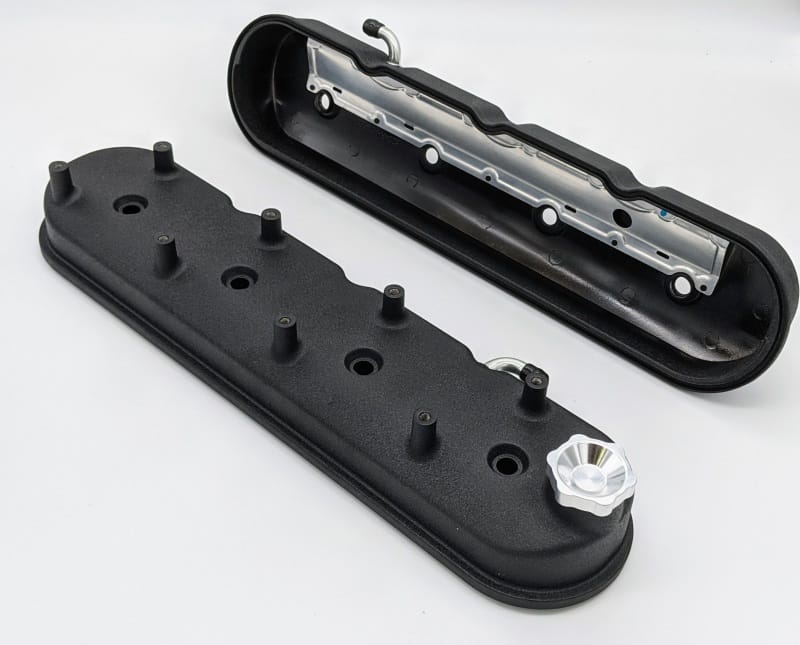 Granatelli Motor Sports — Granatelli 96-22 GM LS Tall Valve Cover w/Angled Coil Mounts - Black Wrinkle (Pair)
Engine Valve Cover