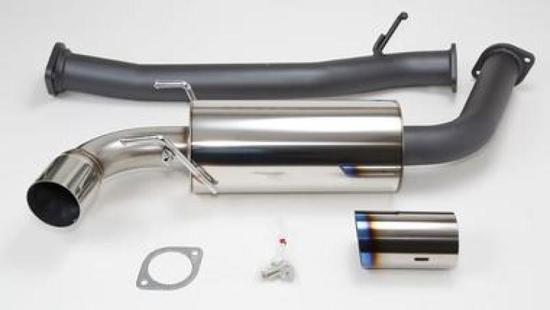 HKS — HKS RX8 75mm Single Ti-Tip Hi Power Cat-back Exhaust (SUS304 NO COATING)