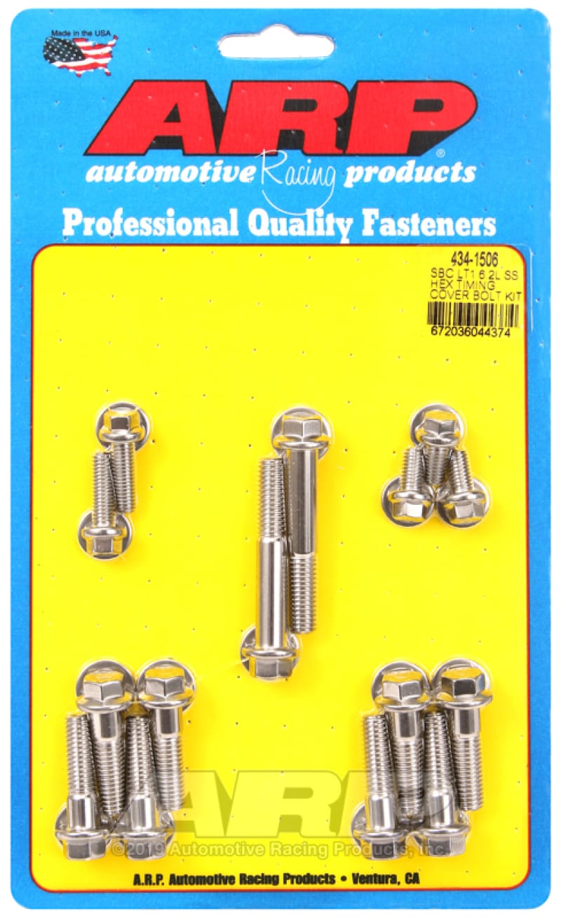ARP — ARP LT1 6.2L SS Hex Timing Cover Bolt Kit