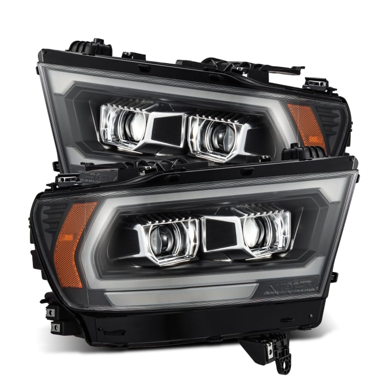 AlphaRex — AlphaRex 19-22 Dodge Ram 1500 LUXX LED Proj Headlights Black w/Seq Activation Light/Seq Signal/DRL
Projector Headlights