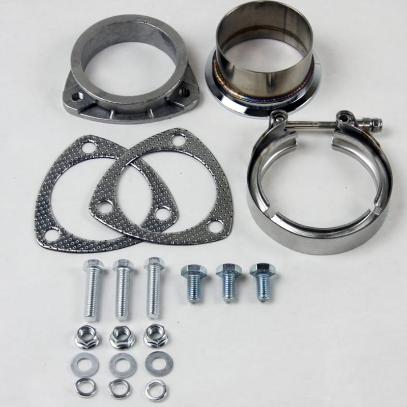 Granatelli Motor Sports — Granatelli 3in V-Band to Straight Connection Cutout w/Gaskets (3-Bolt)
Hose Clamp