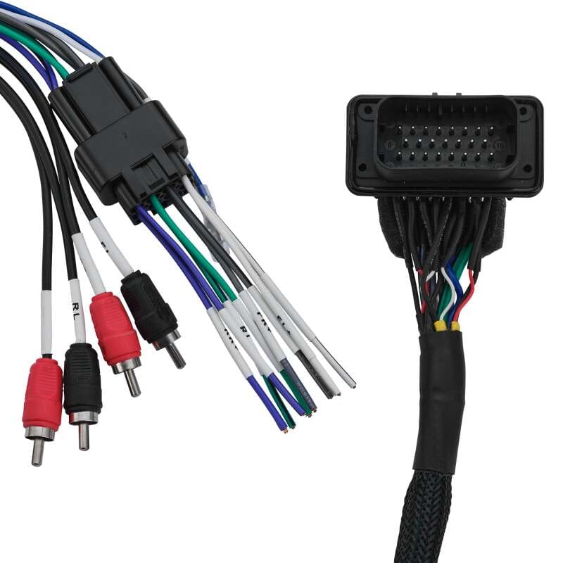 DS18 — DS18 Plug and Play Harness For OEM Ride Command For 4-CH RCA Audio Signal and Remote Turn-on