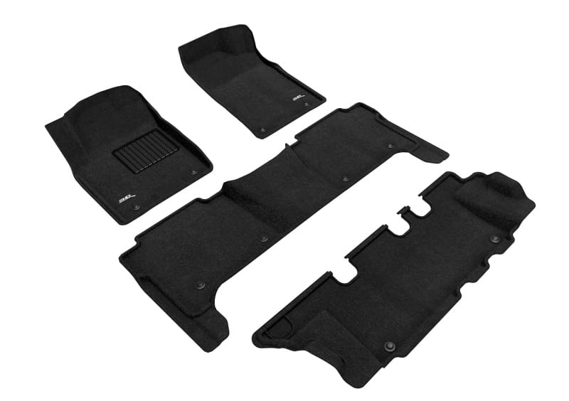 3D MAXpider — 3D MAXpider 17-18 Nissan Armada With Bench 2nd Row Elegant Black R1 R2 R3
Floor Mat Set