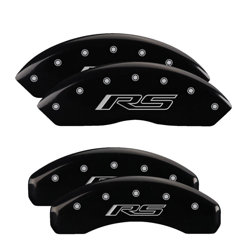 MGP — MGP 4 Caliper Covers Engraved Front & Rear Gen 5/RS Black finish silver ch
Caliper Covers