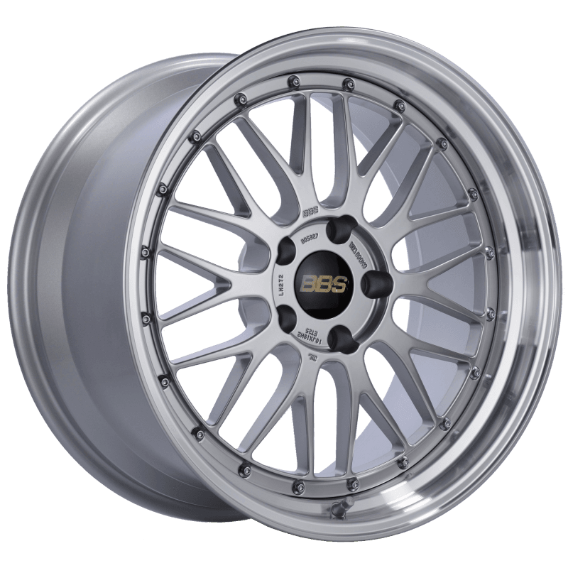 BBS — BBS LM 19x9.5 5x120 ET48 Diamond Silver Center Diamond Cut Lip Wheel -82mm PFS/Clip Required