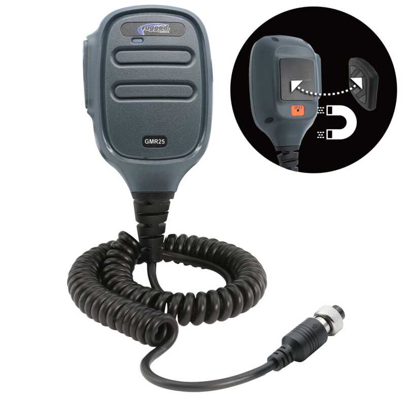Rugged Radios — Rugged Radios Hand Mic for GMR25 Mobile Radio with Scosche MagicMount