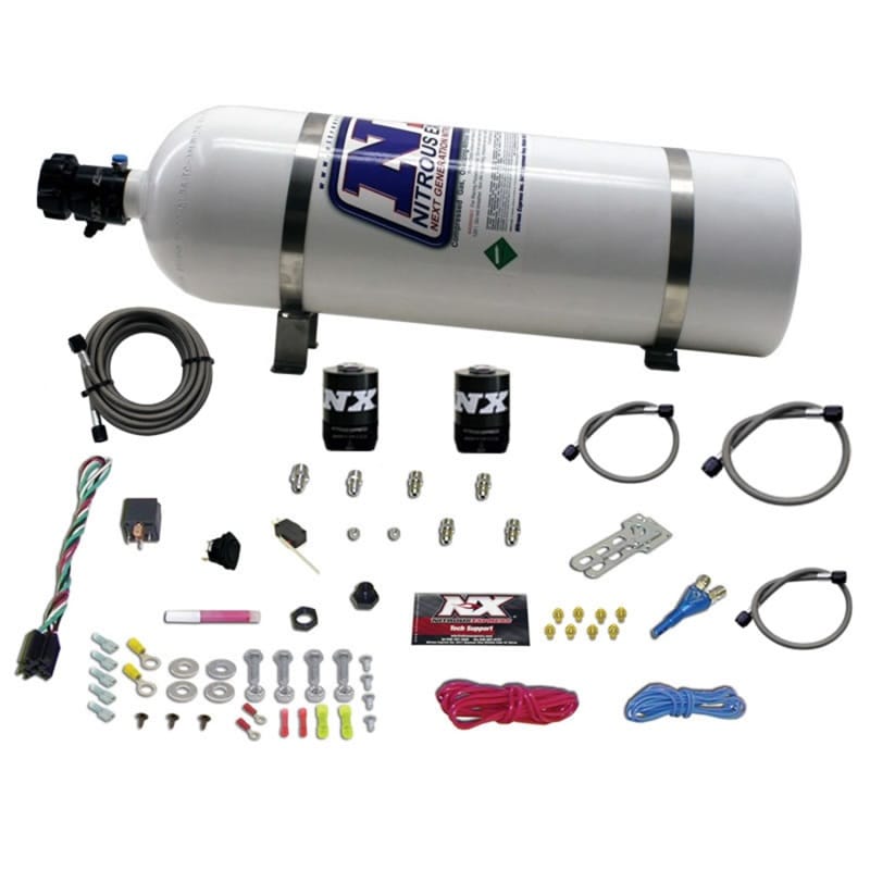 Nitrous Express — Nitrous Express GM EFI Race Single Nozzle Nitrous Kit (100-250HP) w/15lb Bottle
Injection System Kit
N2OSys