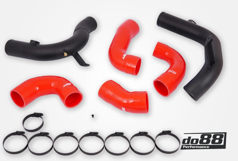 do88 — do88 VAG 2.0 TSI EA888 Gen4 (245hp) OEM Intercooler Pressure Pipes Red Hoses