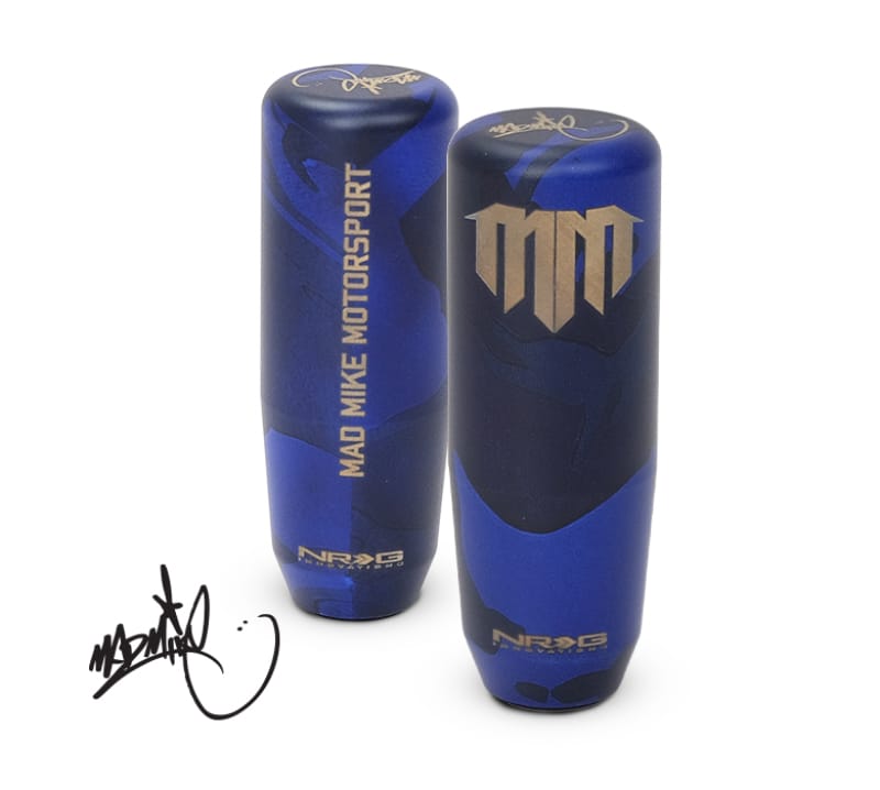 NRG — NRG Universal Shift Knob - Heavy Weight - Mad Mike Signature Short Shifter - Blue Camo