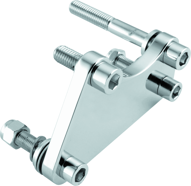 Bikers Choice — Bikers Choice 84-99 Chrome Caliper Mounting Bracket Kit 00-10 4 Piston Caliper to 84-99