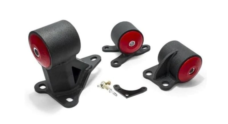 Innovative Mounts — Innovative 92-95 Civic B/D Series Black Steel Mounts 95A Bushings (Auto to Manual Cable 2 Bolt)