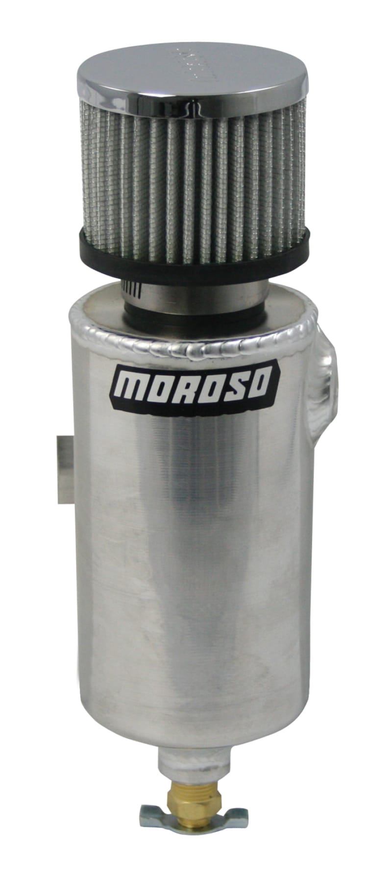 Moroso — Moroso Breather Tank/Catch Can - 1/2in NPT Female Fitting - Roll Bar Mount - Aluminum
