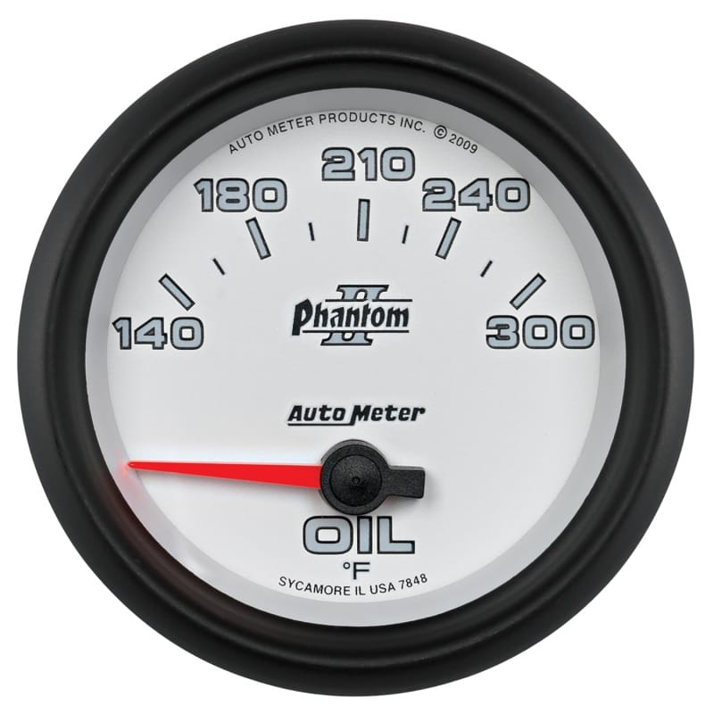 AutoMeter — Autometer Phantom II 2 5/8in 140-300 Degree F Short Sweep Electronic Oil Temperature Gauge
2-5/8" OIL TEMP, 140