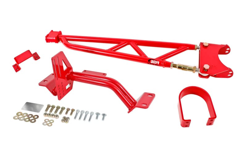 BMR Suspension — BMR 93-02 F-Body w/ DSL Torque Arm Tunnel Mount (For Long Tube Headers) - Red