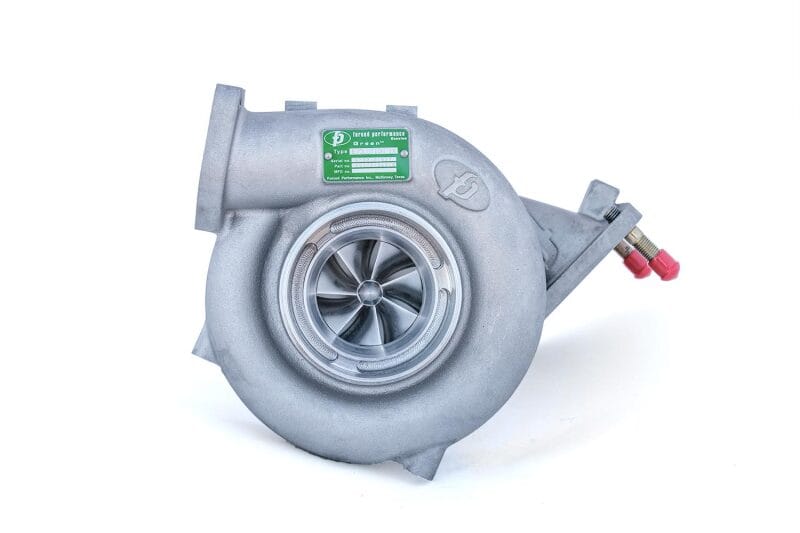 Forced Performance — Forced Performance Mitsubishi Evo 9 Green XR57SR Turbo Ball Bearing Black Housing w/o WG (D/S Only)
