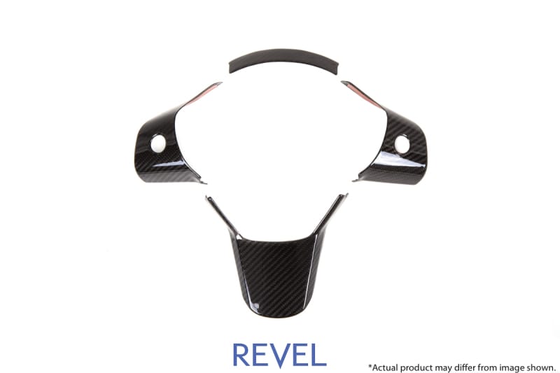 Revel — Revel GT Dry Carbon Steering Wheel Insert Covers Tesla Model 3 - 3 Piece