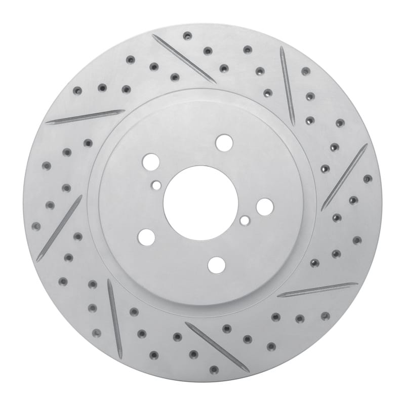 R1 Concepts — R1 17-23 Subaru Crosstrek Front Right Drilled & Slotted Geo-Carbon Rotor
