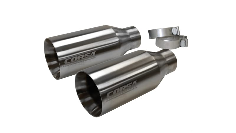 CORSA Performance — Corsa 2017-2020 Ford F-150 Raptor 3in Inlet / 5in Outlet Satin Polished Tip Kit (For Corsa Exh Only)
Exhaust