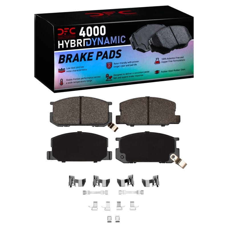 DFC — DFC 84-87 Toyota Corolla (US/Canada) Front 4000 HybriDynamic Brake Pads and Hardware Kit
DFC Brake Pad Set