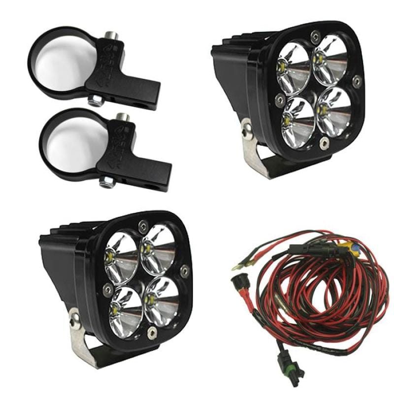 Baja Designs — Baja Designs Squadron Pro LED Light Pods Kit w/Horizontal Mounts/2.00in Harness