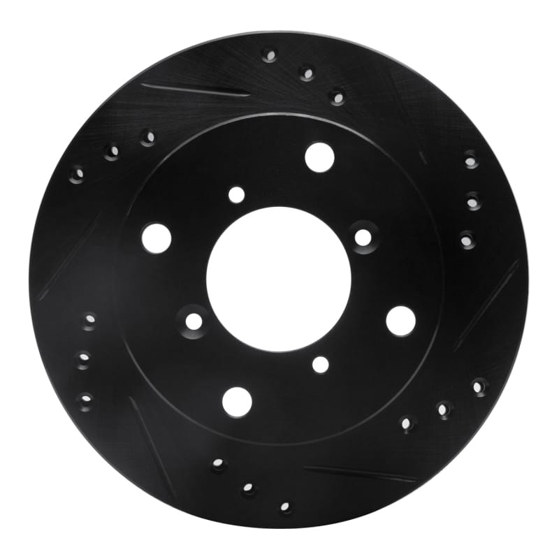 R1 Concepts — R1 89-01 Chevrolet Metro Front Right Drilled & Slotted Black Brake Rotor
R1 Brake Rotor Drill