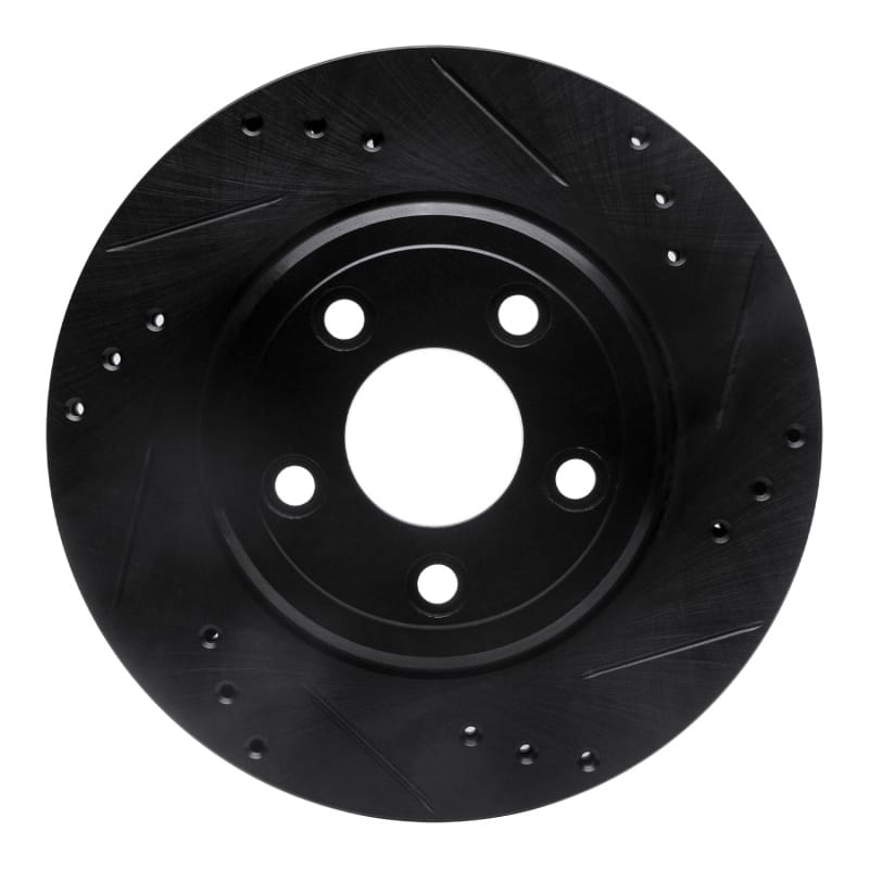 R1 Concepts — R1 00-06 Ford Thunderbird Rear Right Drilled & Slotted Black Brake Rotor
R1 Brake Rotor Drill