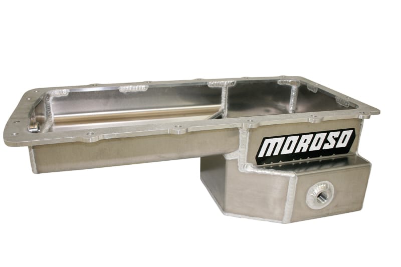 Moroso — Moroso Ford 5.0 Coyote (w/Rear Sump) Drag Race Baffled Wet Sump 9qt Aluminum Oil Pan