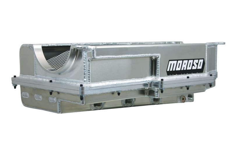 Moroso — Moroso Donovan 700/DRC2/Merlin Big Block (w/Four Pick Ups & 2 Piece Seal) Dry Sump Aluminum Oil Pan