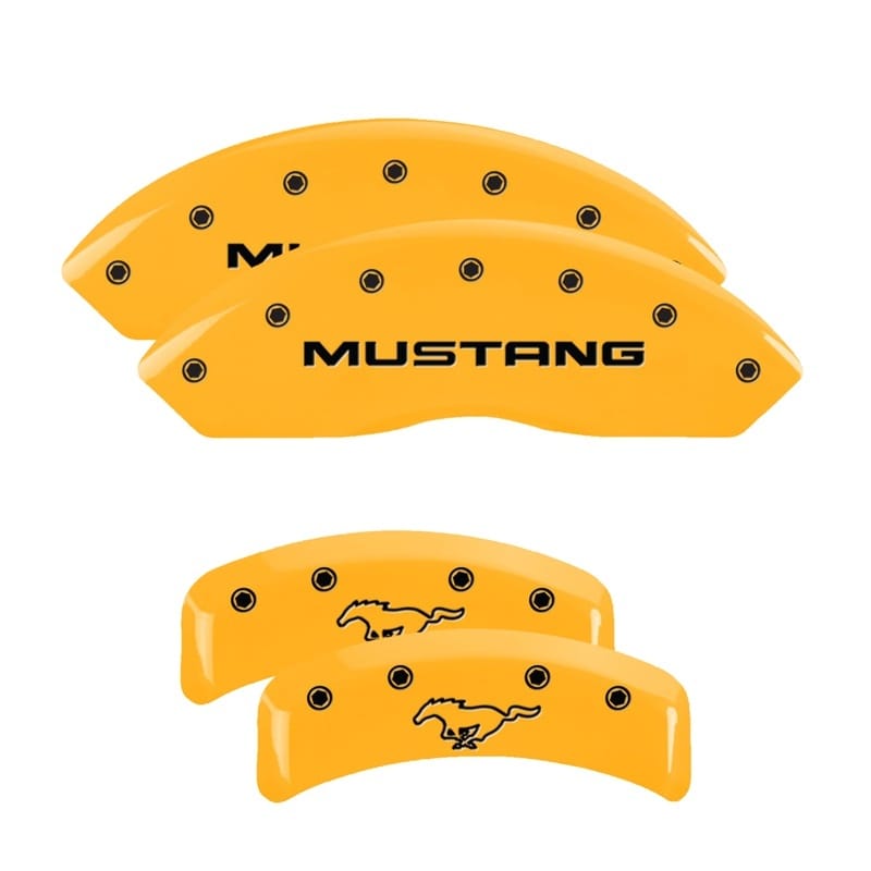 MGP — MGP 4 Caliper Covers Engraved Front Mustang Rear Pony Yellow Finish Black Char 2004 Ford Mustang
Caliper Covers