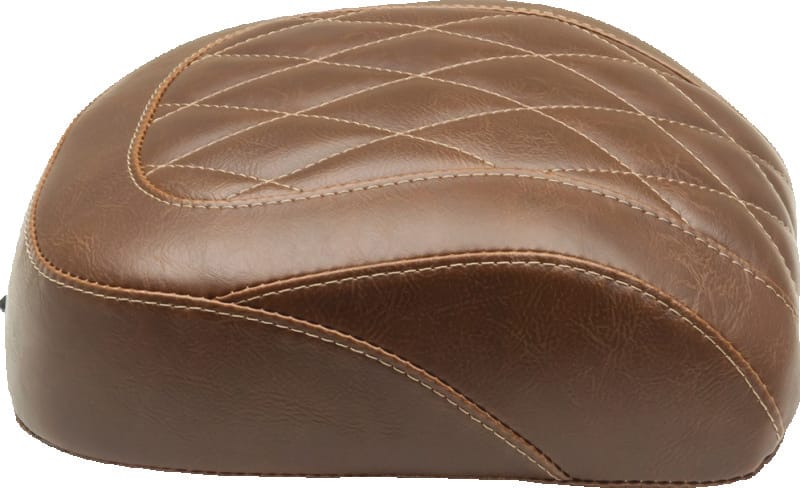 Mustang Motorcycle — Mustang 08-21 Harley Wide Tripper FL Touring Passenger Seat w/Grey Diamond Stitch - Black